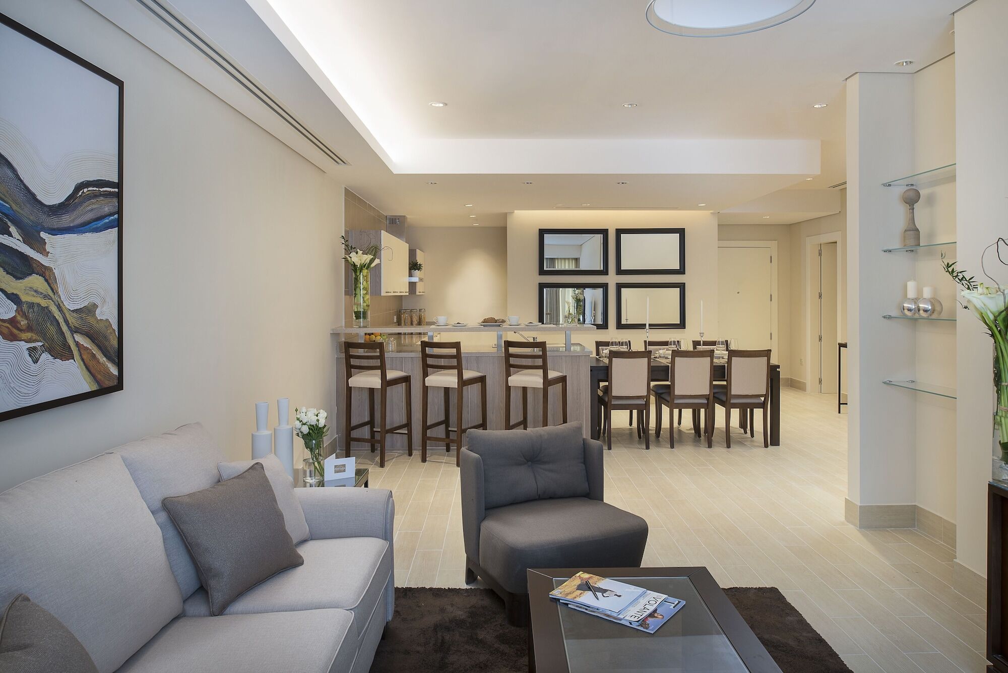 Dusit Doha Hotel Buitenkant foto Interior of a typical apartment
